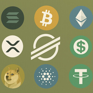 리플(엑스알피) 3위,솔라나·도지코인, 시가총액 상위권서 몇 위를 지켰나?