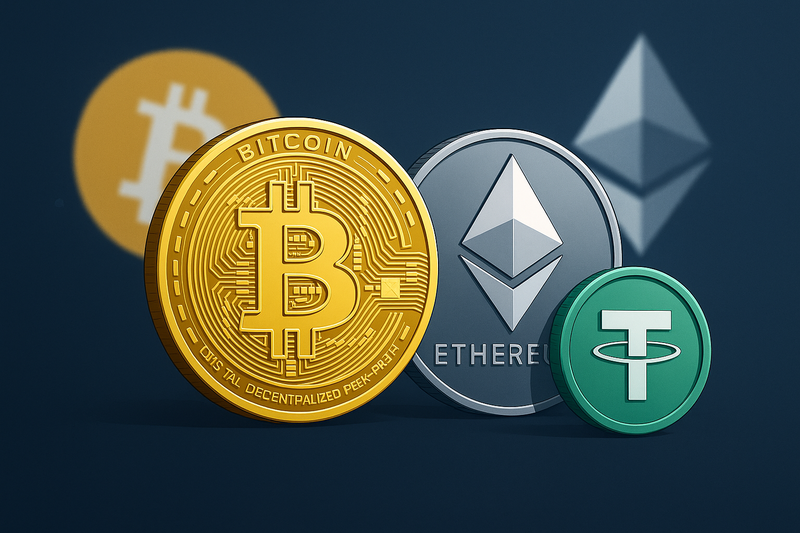 초보 투자자가 꼭 알아야 할 암호화폐 3종 ‘비트코인·이더리움·테더’