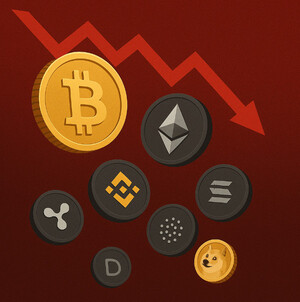 [속보] 리플 도지코인 등 코인시장 분위기는?…비트코인 급락·옵션 만기 앞두고 ‘청산’ 공포 확산