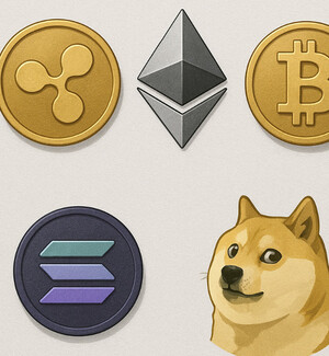 미국 금리 인하 기로에서 흔들리는 가상자산…리플·이더리움·비트코인·솔라나·도지코인까지 각기 다른 궤적?