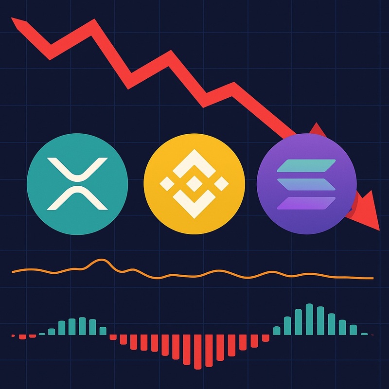 XRP·BNB·솔라나, 모두 투자 심리 ‘공포’…9월 급락장 펼쳐지나