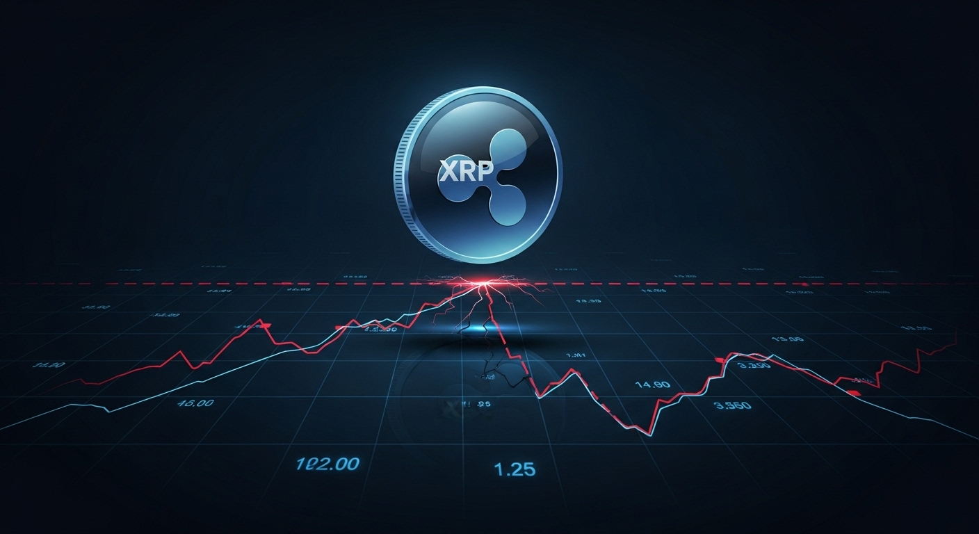 XRP, 3달러 지지선 위태…단기 기술적 조정 경고
