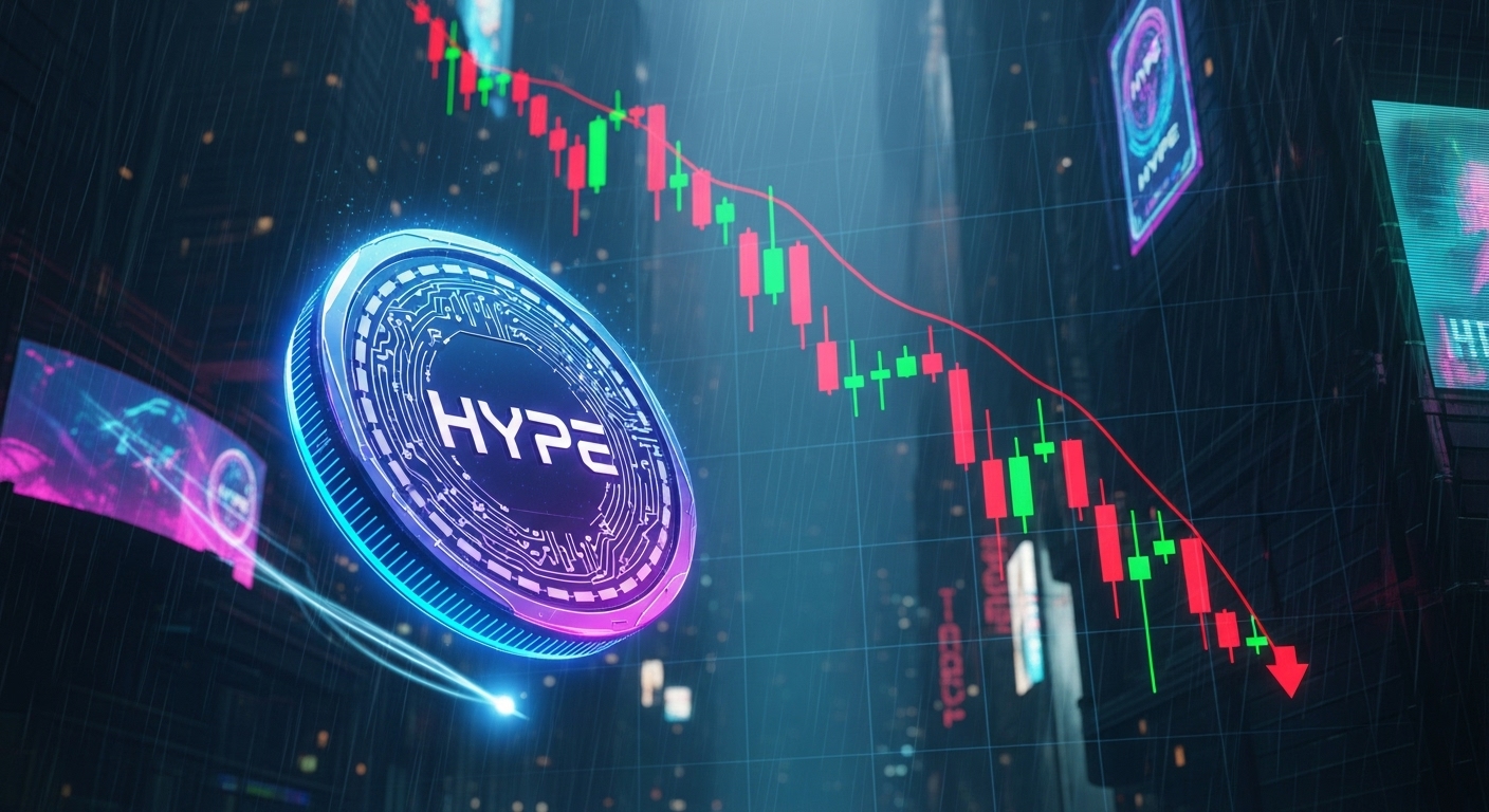 하이퍼리퀴드($HYPE), 일주일 새 26% 급락…“지지선 붕괴 시 23달러까지 하락 가능성”