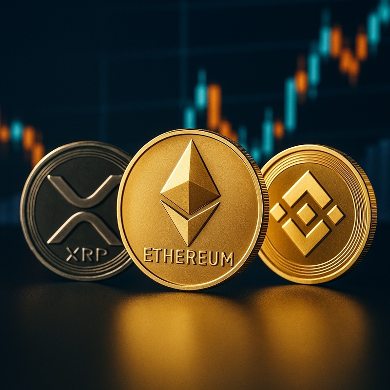 암호화폐 시총 정점 뒤의 함정…이더리움·XRP·BNB 청산 압력 확대