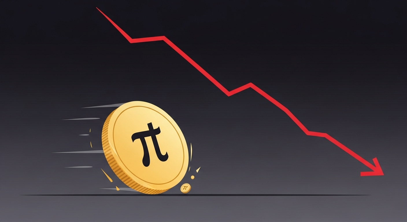 파이코인($PI), 0.22달러로 또 ‘역대 최저’…92% 폭락에도 투자자 불신 커져