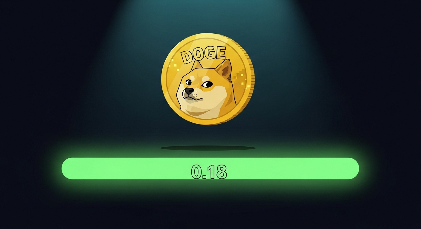 도지코인($DOGE), 0.18달러 지지 여부에 향후 67% 상승 걸렸다