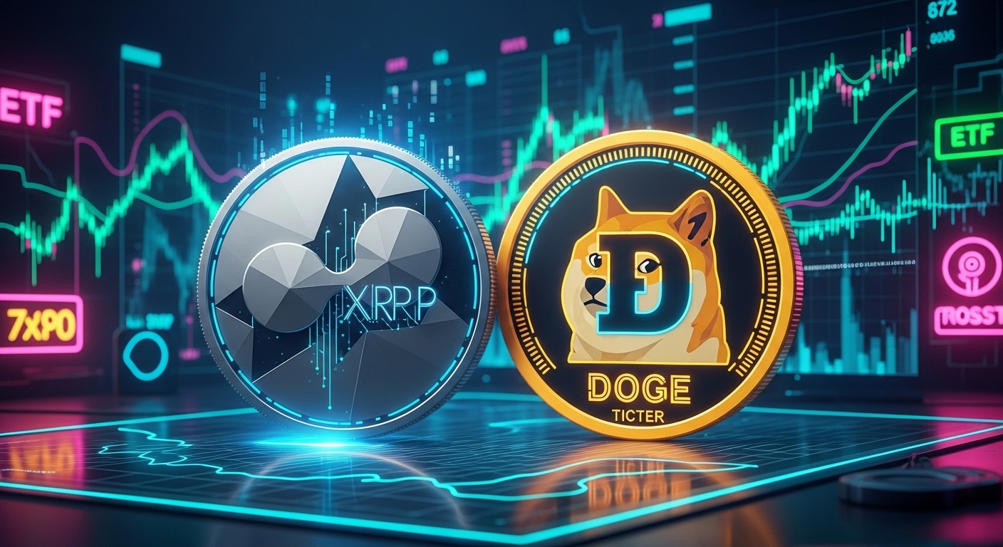 도지코인(DOGE)·XRP ETF, 5억 달러 돌파…REX-오스프리 ‘스팟+스테이킹 전략’ 주목