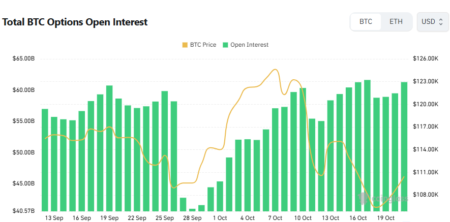 [비트 옵션 데일리] 미결제약정 612억 달러…풋옵션 비중 확대