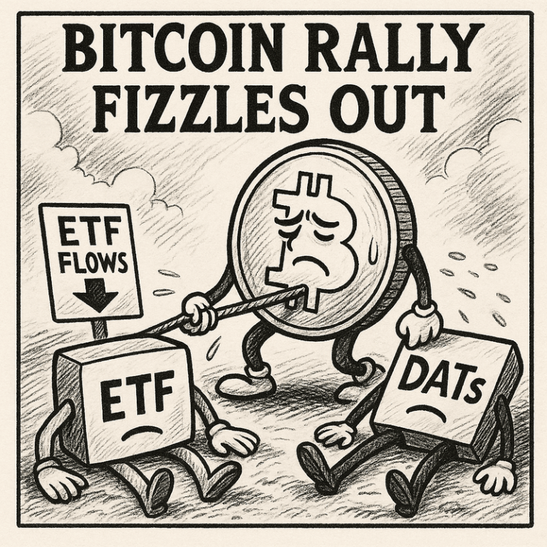 [코툰] "비트코인 상승세 견인했던 ‘ETF·DAT’ 비실비실"