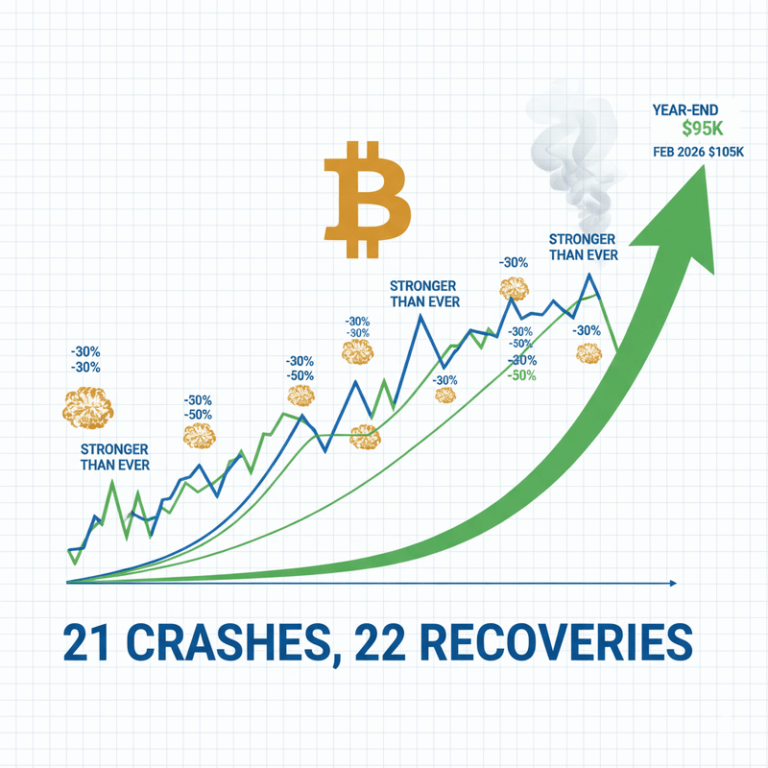 비트코인 21번의 폭락에도 ‘부활 공식’ 작동…연말 10만 달러 바라본다