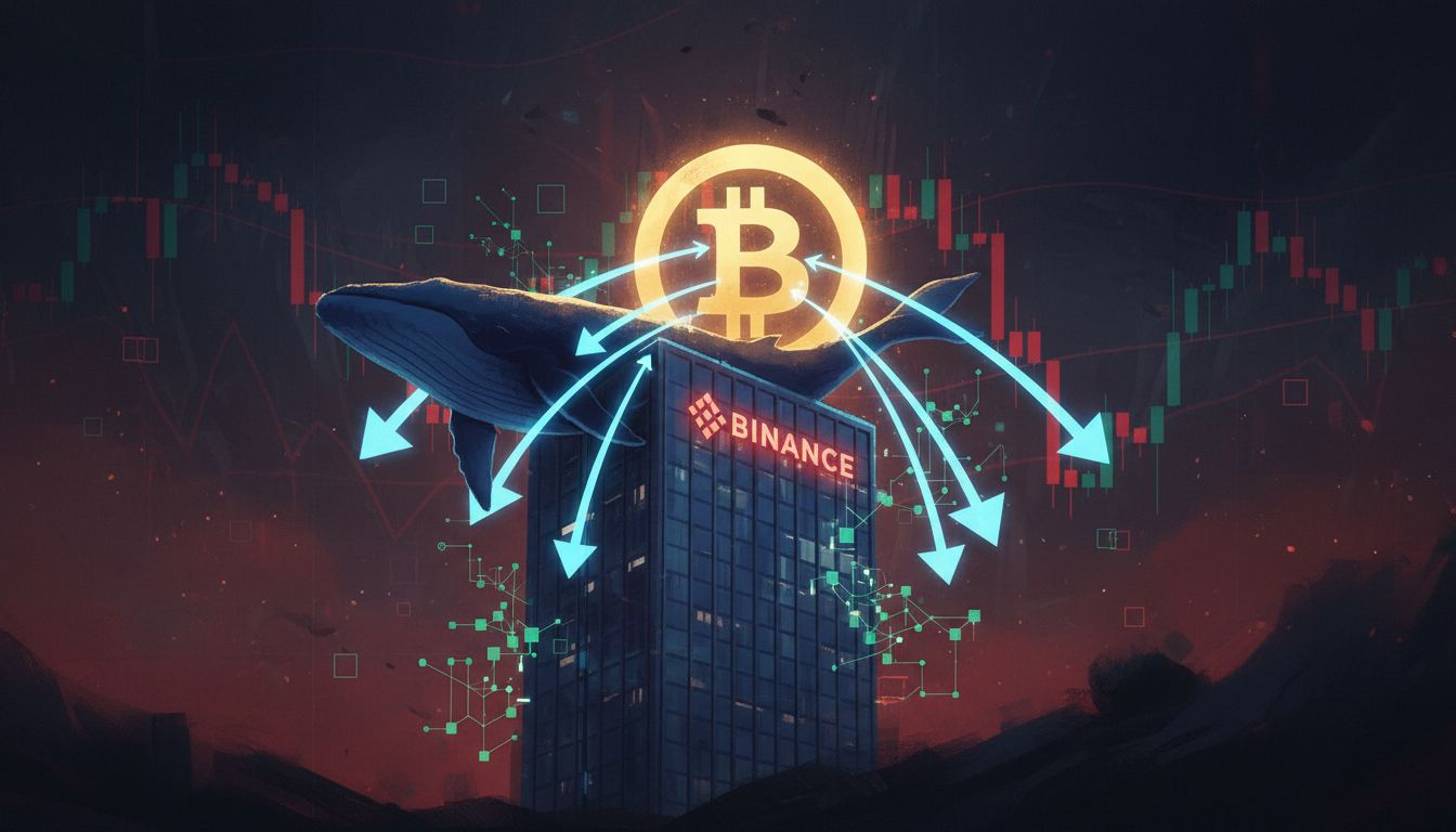 비트코인 5,152개 ‘바이낸스행’…대형 고래들, 매도·숏 베팅 잇따라