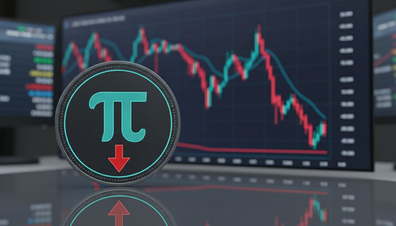 파이코인(PI), 93% 급락 후 0.20달러 ‘심리적 지지선’ 유지…AI는 연말 반등 가능성 낮게 봤다