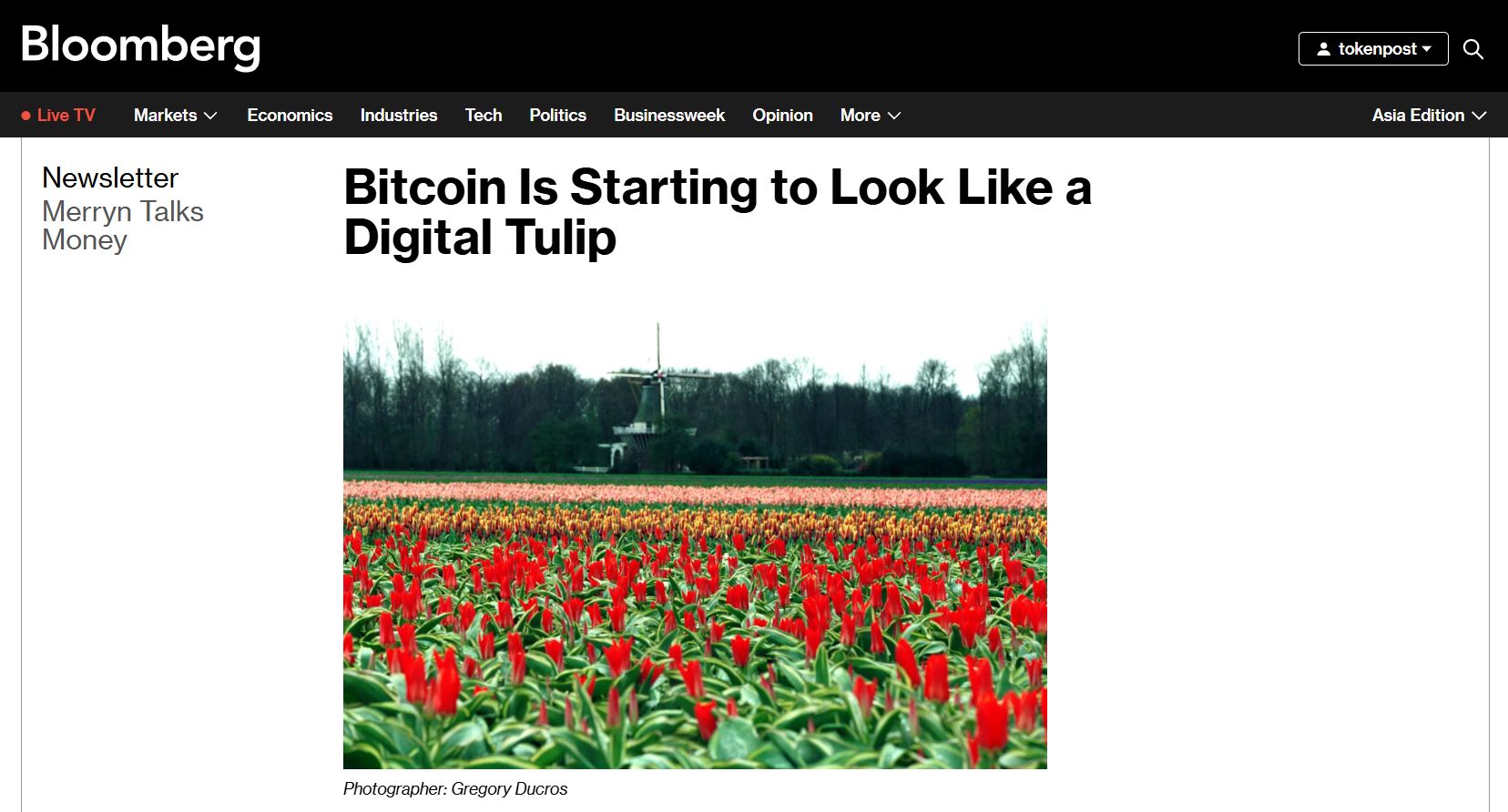 [사설] 비트코인이 또 튤립이라고? 그 ‘게으른 비유’는 이제 멈출 때다