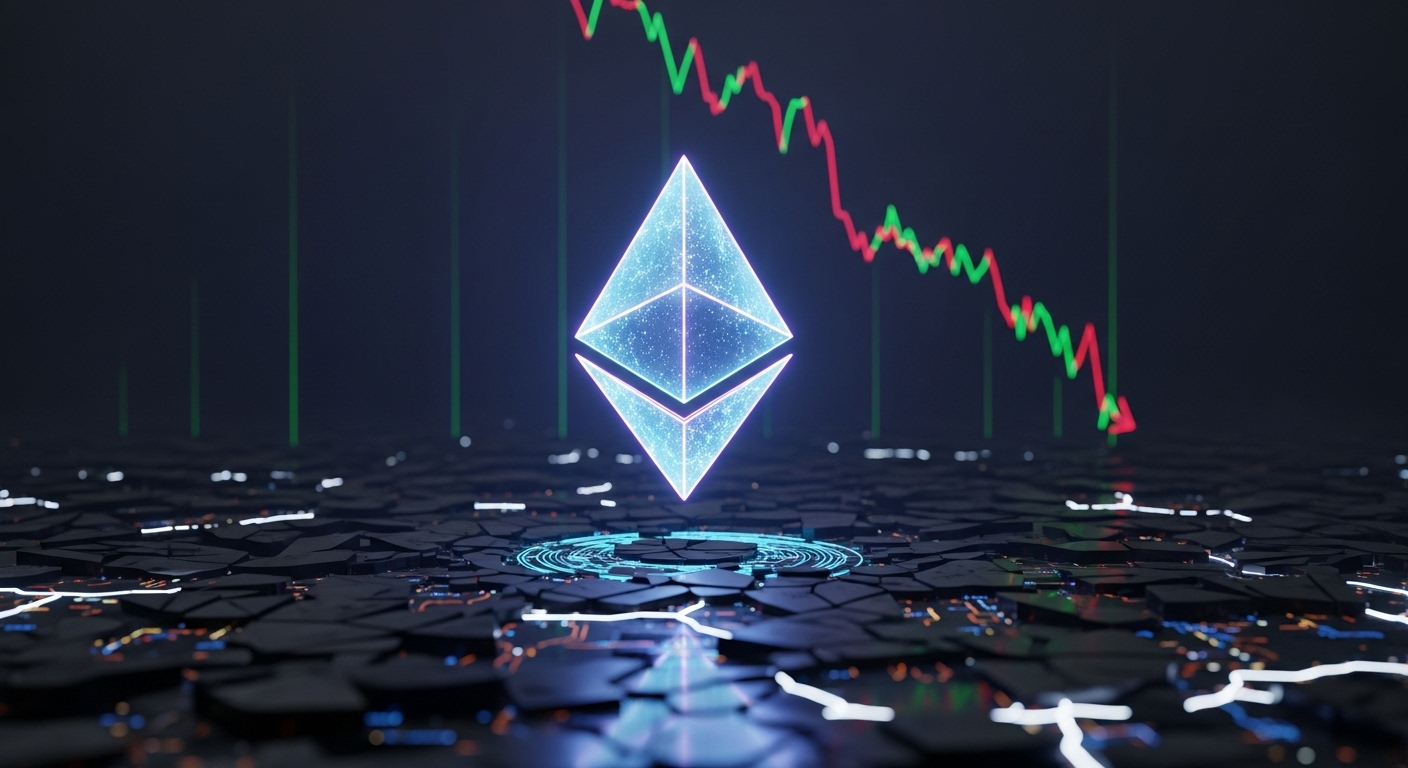 이더리움 $ETH 2,800달러 지지선 붕괴 임박…2,100달러 추락 경고