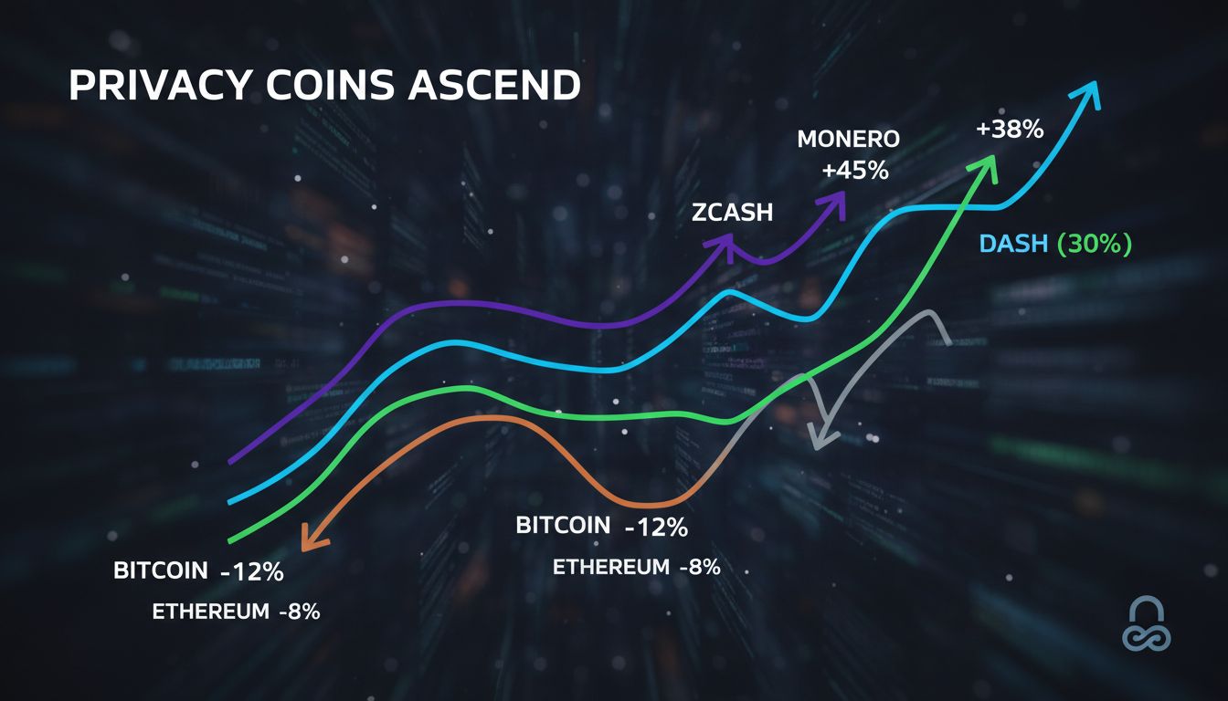 프라이버시 코인 반란… 변동성 장세 속 비트코인·이더리움 추월