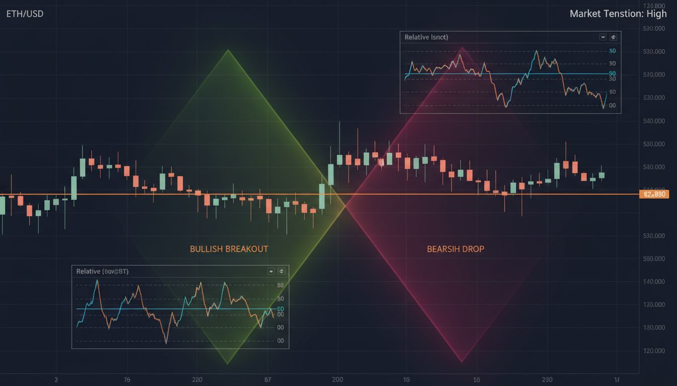 이더리움 $2,890 지지선 ‘최후 방어선’…상승 반전 vs 하락 전환 분기점 도달