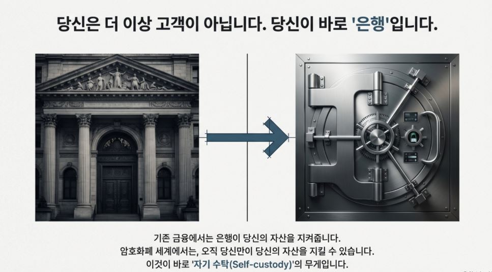 [TP아카데미⑨] “거래소는 은행이 아니다”… 내 돈을 지키는 유일한 기술 ‘셀프 커스터디’