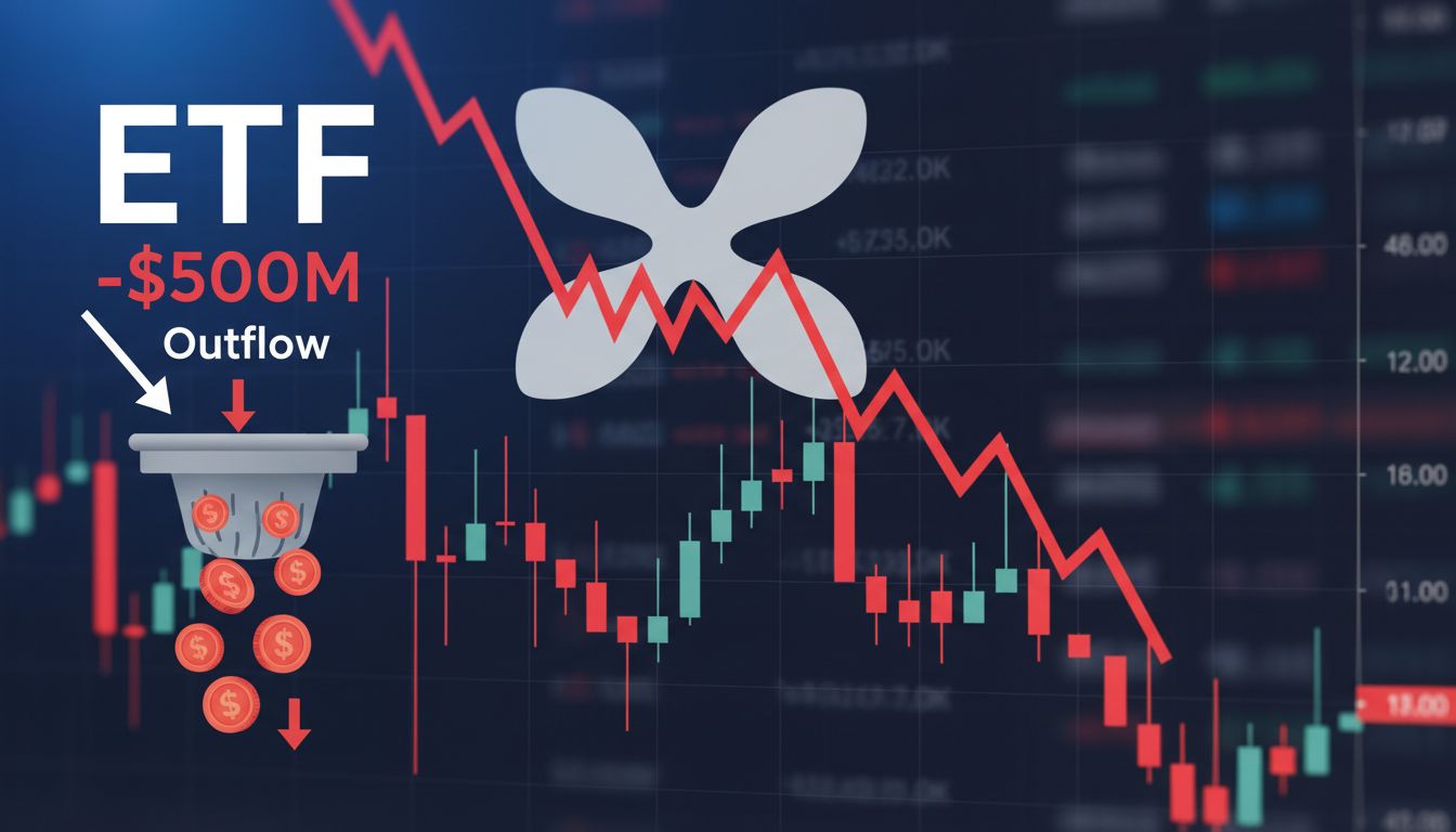 9,292만 달러 순유출… XRP ETF ‘최악의 하루’, 3.5개월 최저가 추락