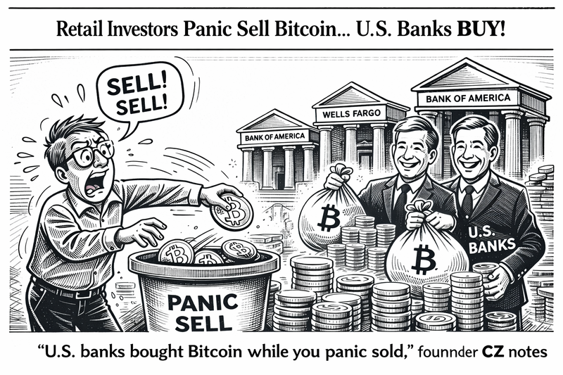 [코툰] "개미는 비트코인 패닉셀, 미국 은행들은 매집"