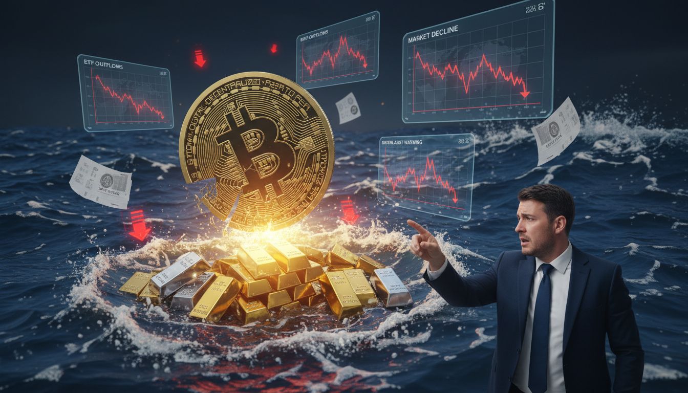 피터 쉬프 “비트코인 상승은 끝났다…ETF 매도 전환, 금·은으로 자금 이동”