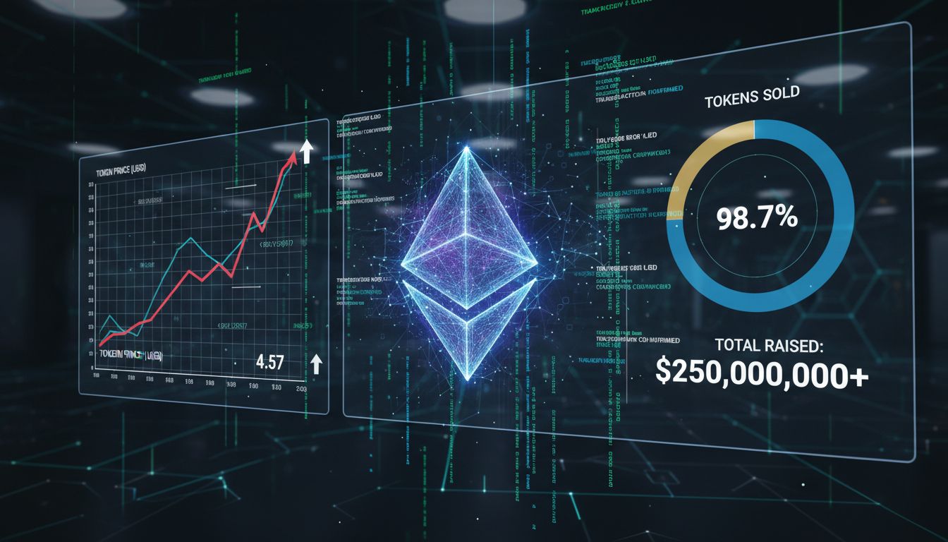 자마, 이더리움 최초 암호화 토큰 경매로 1,706억 원 유치…TVS 1,689억 원 돌파