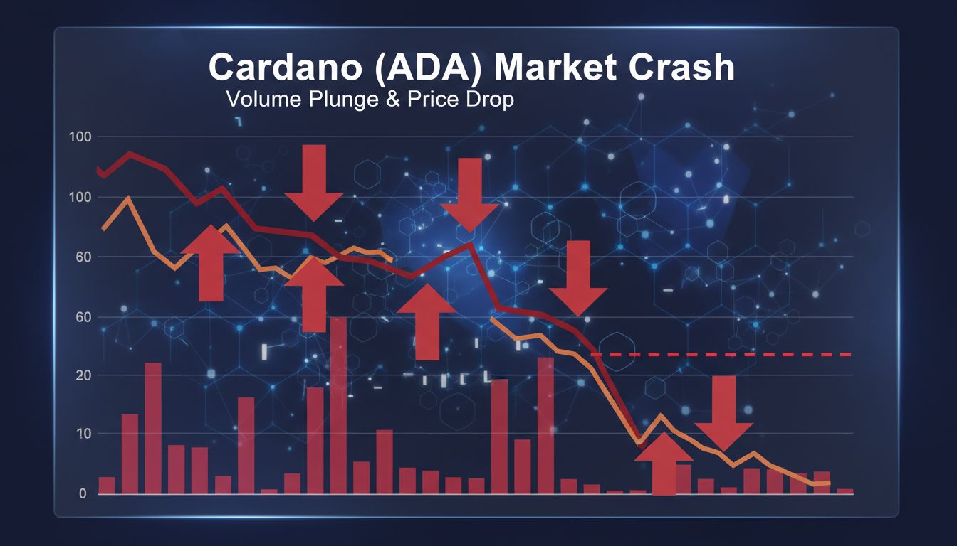 에이다($ADA) 거래량 75% 급감…지지선 붕괴 시 43% 추가 하락 우려