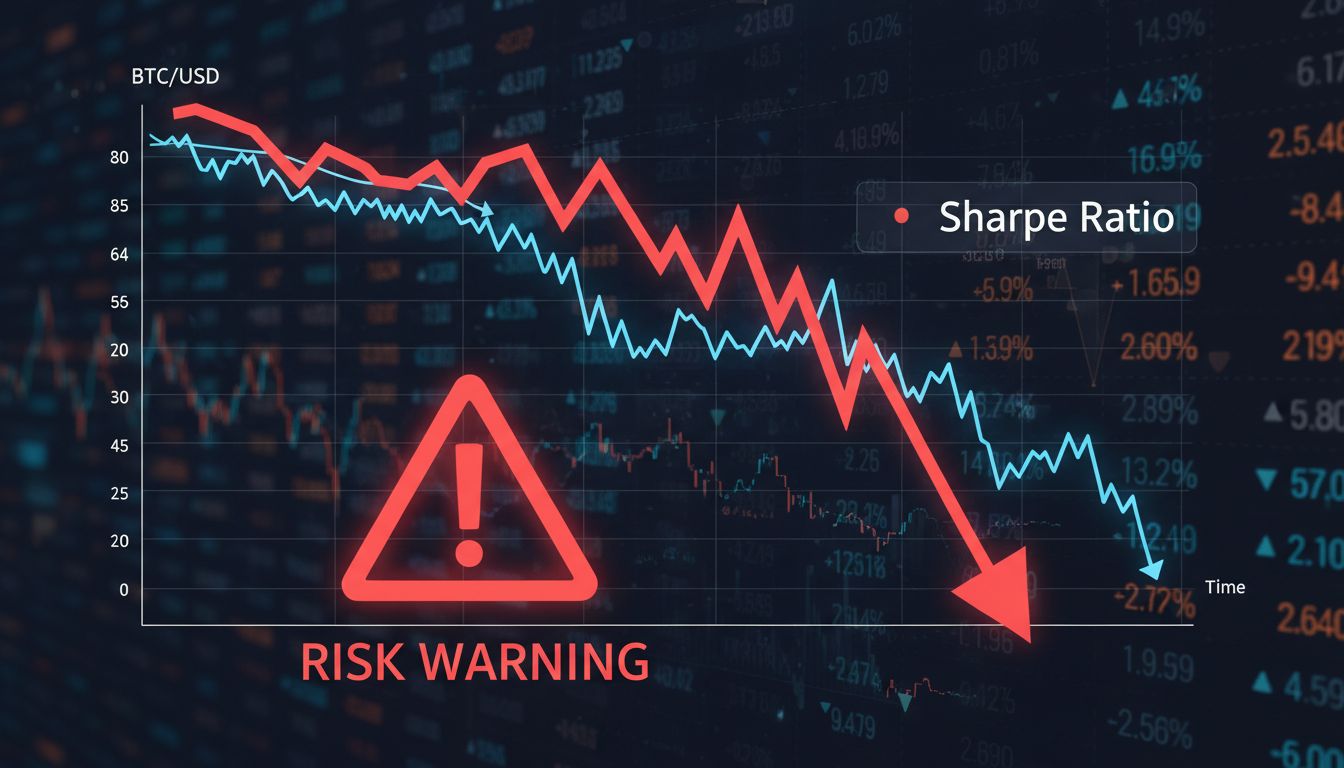 샤프지수 ‘마이너스 전환’…비트코인, 8만 1,000달러 붕괴 시 6만 5,500달러 열리나
