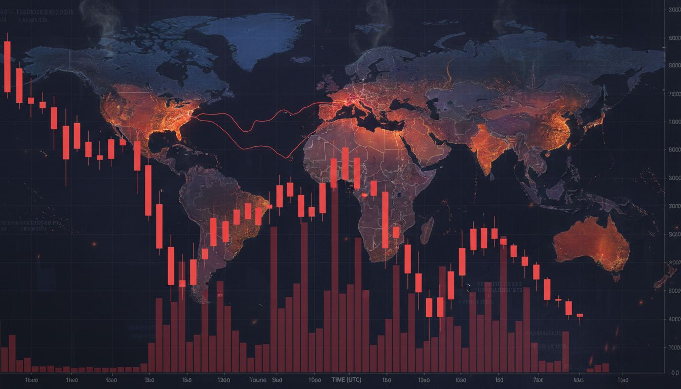 비트코인($BTC), 美-베네수엘라 군사 긴장에 하루 새 1,500달러 급락