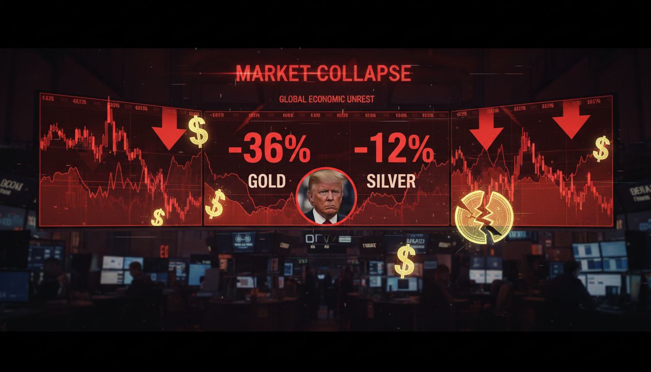 15조 달러 증발… ‘트럼프 발’ 금·은 하루 만에 최대 -36% 폭락