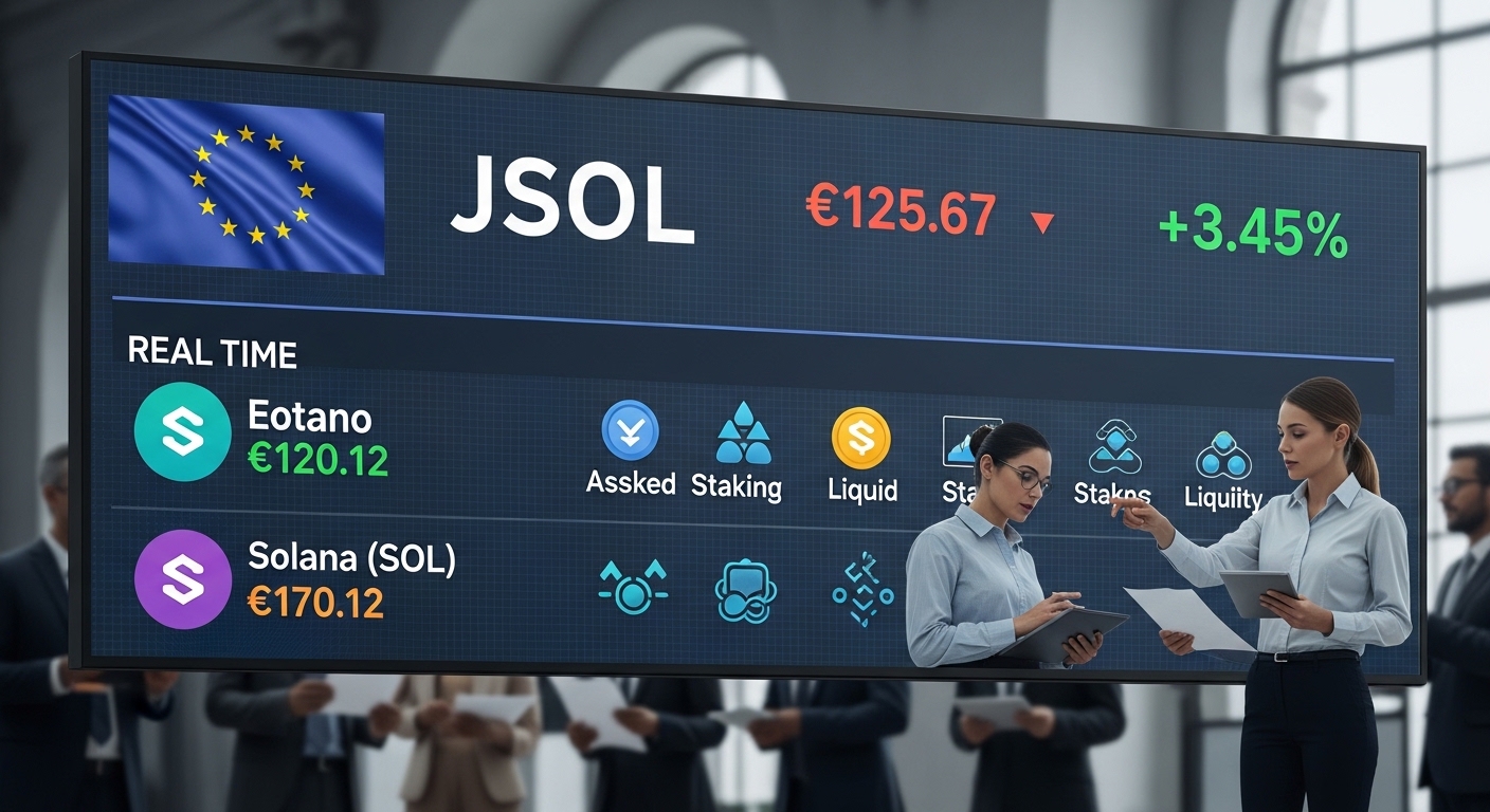 16억 7,000만 달러 유동화… 유럽 첫 ‘JitoSOL ETP’ 상장, 솔라나 기관 공략 본격화