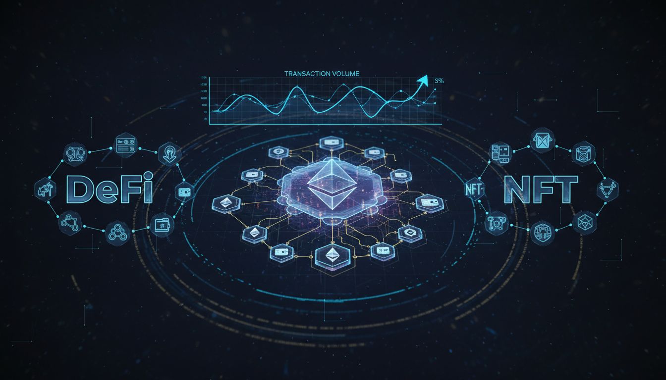 이더리움 온체인 거래량 45% 급증…네트워크 실사용 확대 본격화