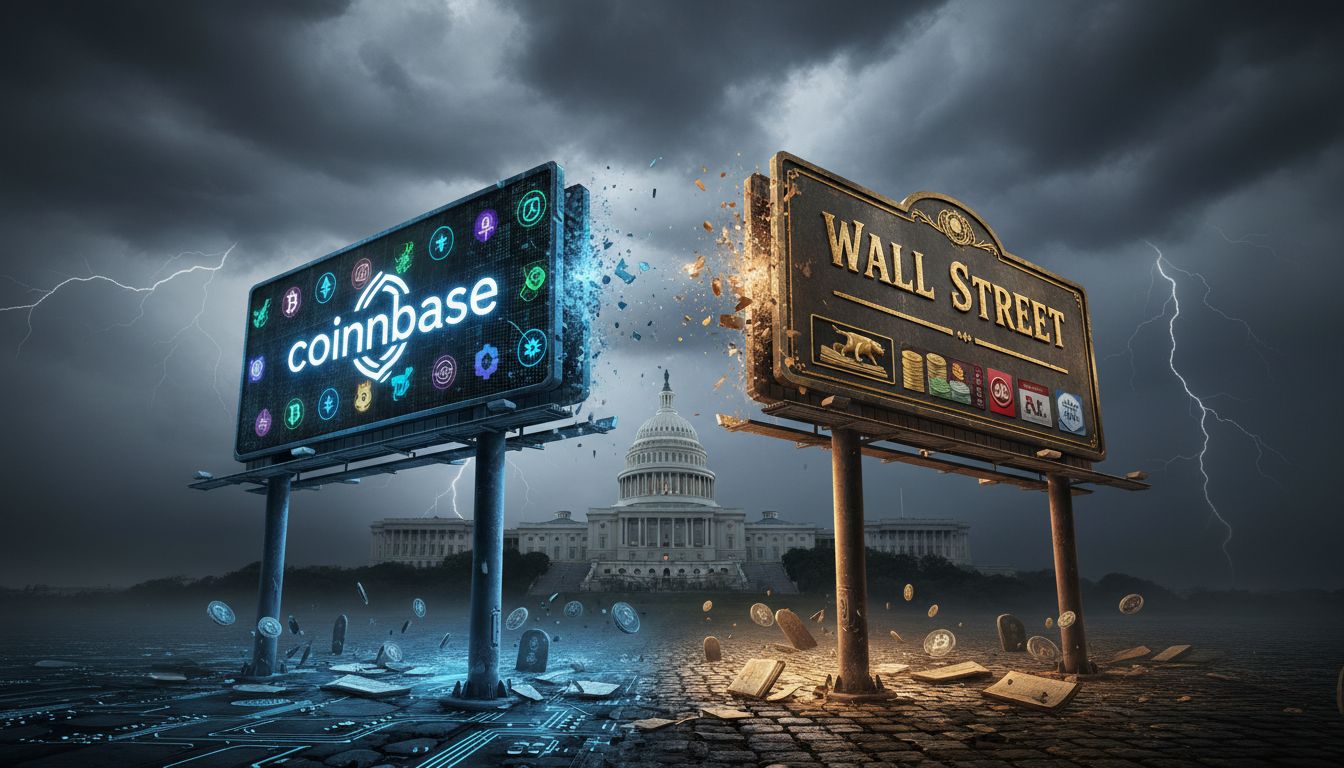 1조 3,000억 달러 예산안 발목… 코인베이스 vs 월가 ‘토큰화 규제’ 정면충돌