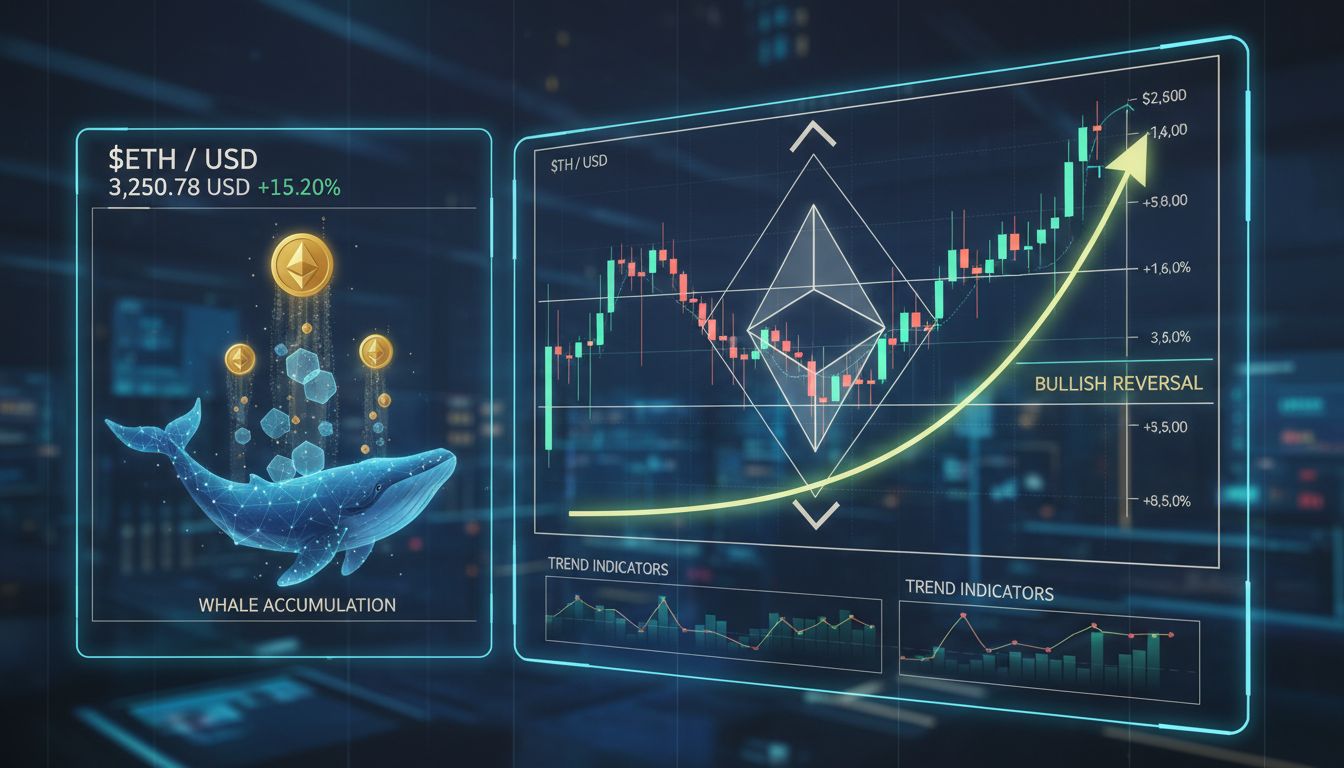 이더리움($ETH), 고래 매집 속 3,600달러 반등 시나리오 부상