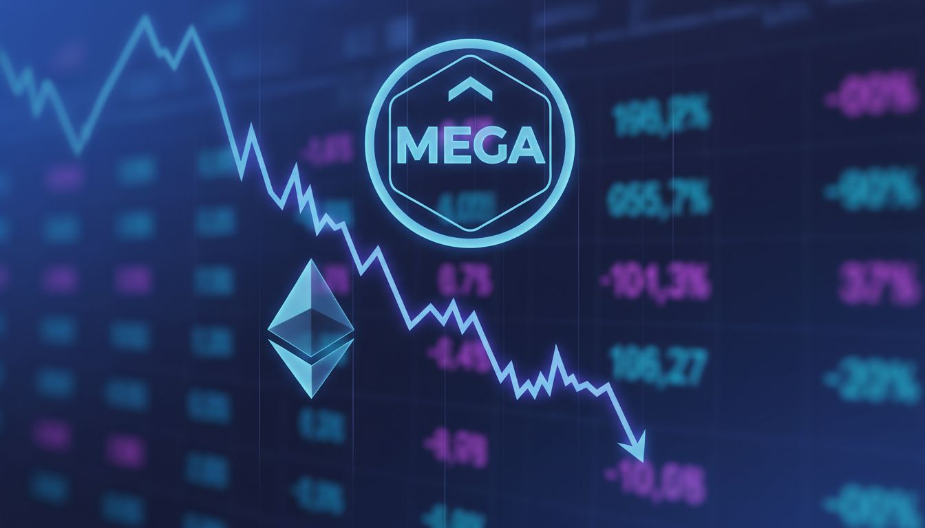 24시간 만에 -20% 급락… MEGA 토큰, ’10억 달러 시총’ 붕괴 위기