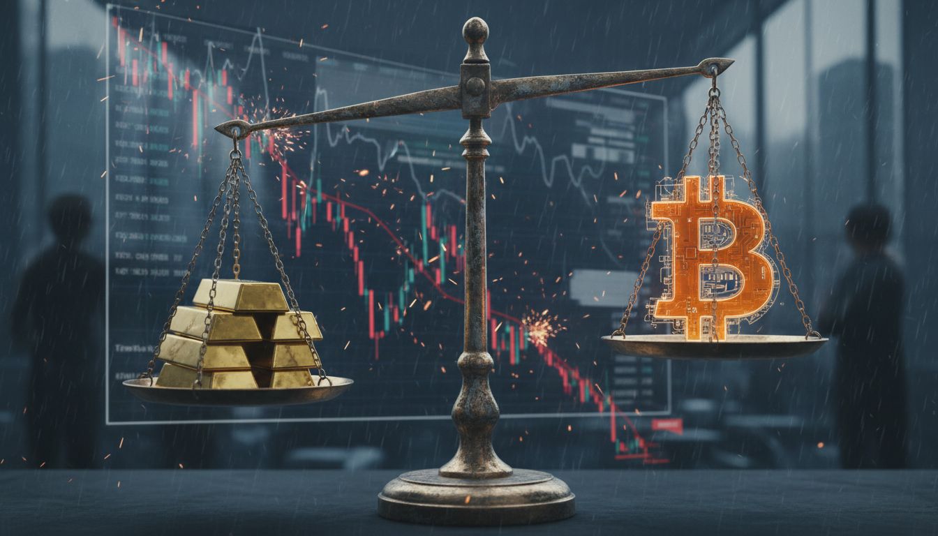 비트코인, 금 대비 가치 ‘57% 급락’…2017년 수준 근접했다