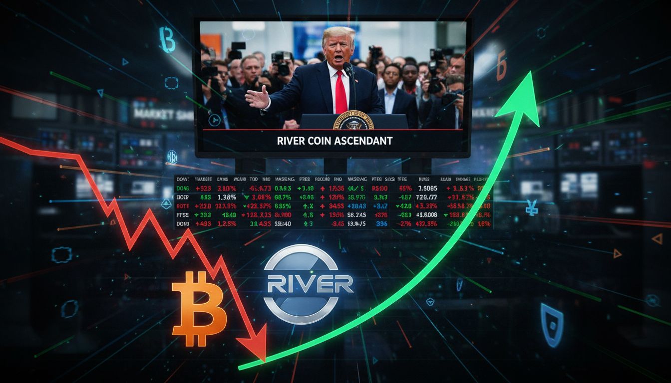 트럼프 무역 전쟁 발언, 비트코인 5주 최저…RIVER는 40% 폭등