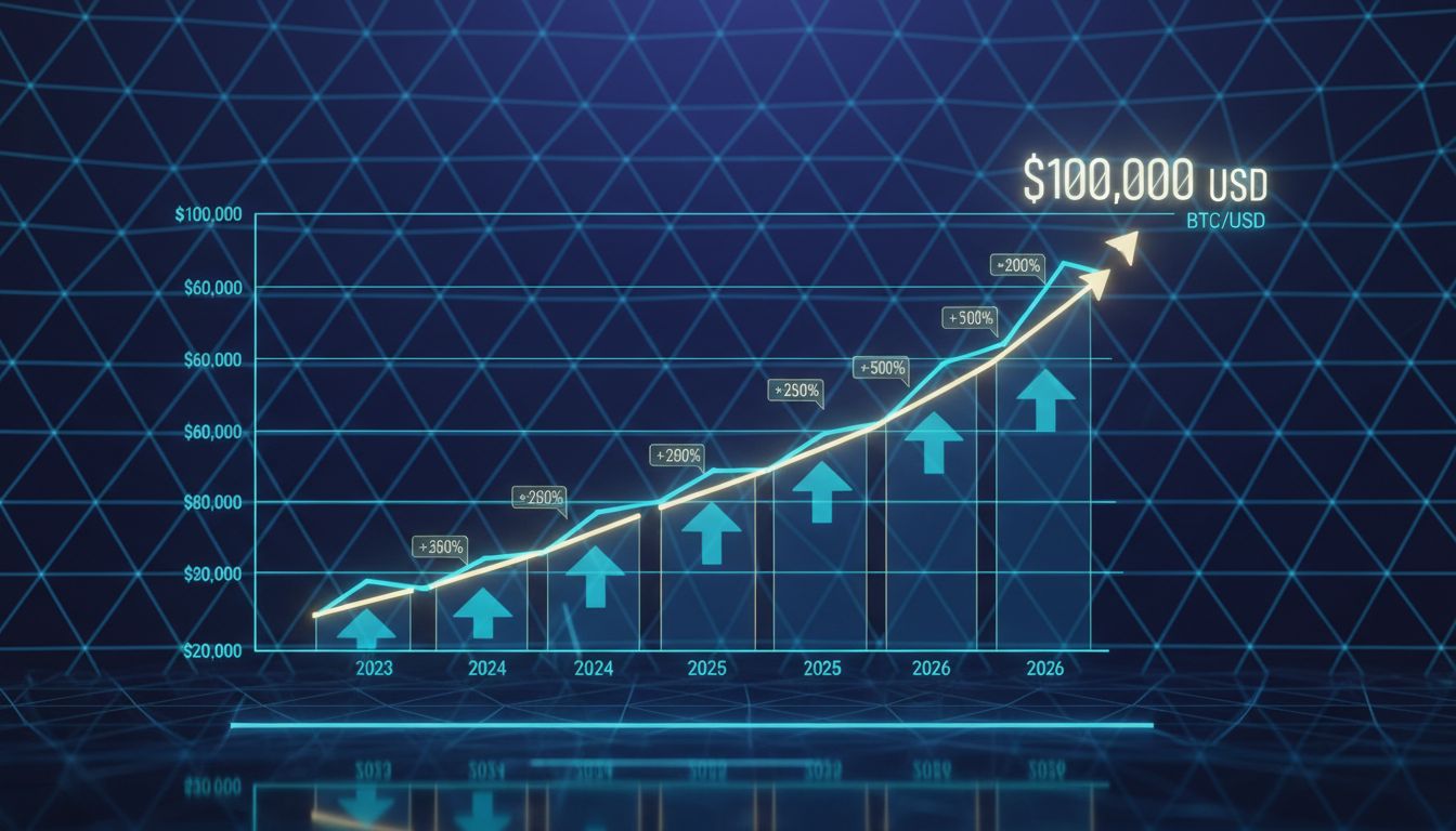 비트코인, 2026년 10만 달러 돌파 가능성…4단계 상승 시나리오 제시