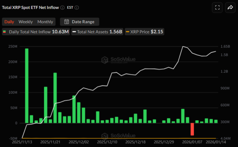 [알트 현물 ETF] XRP·SOL 유입 지속, DOGE·LTC 보합