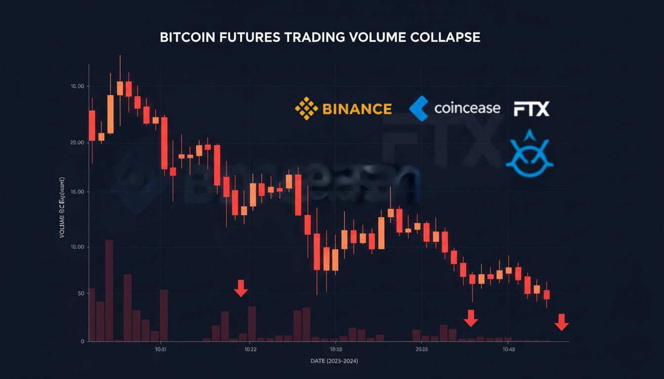 1조 900억 달러로 ‘뚝’…비트코인 선물 거래, 2024년 최저치