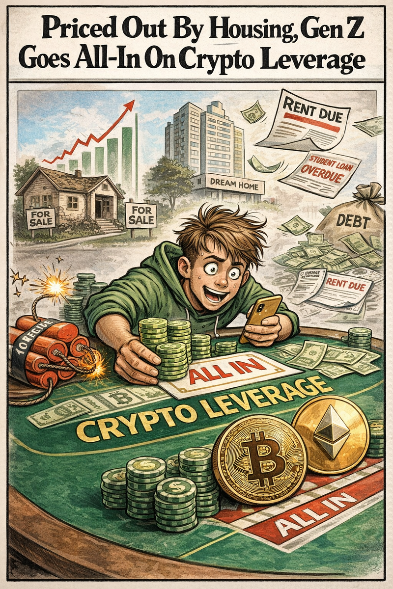 Young People Priced Out of Housing Go All-In on Crypto Leverage