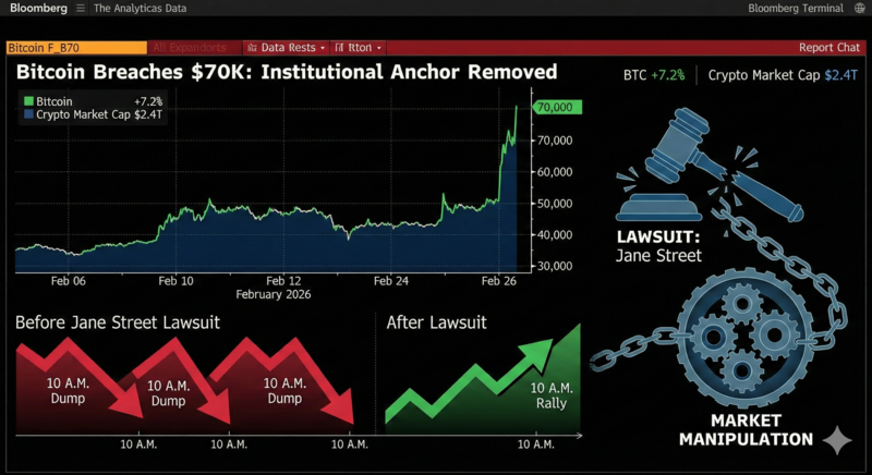 Bitcoin Surpasses $70,000, Were Wall Street Institutions the Real Culprits Behind the Notorious “10 a.m. Crash”?