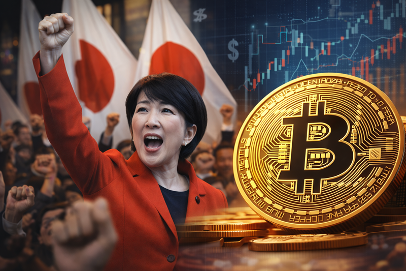 Takaichi Scores a Landslide Win, Will a Japan Sparked Liquidity Party Begin… Bitcoin Smiles