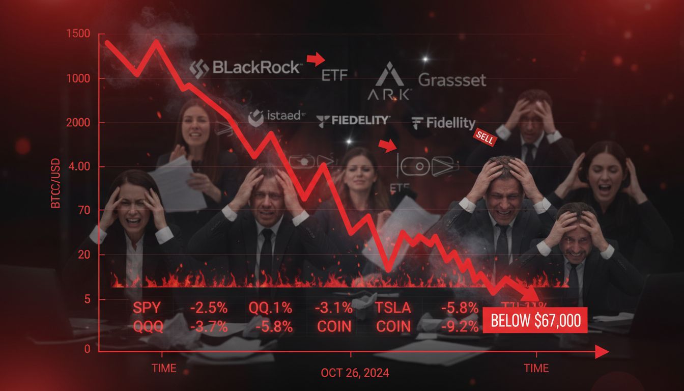 14억 달러 강제청산… 비트코인 6.7만 달러로 ‘2021 랠리’ 무너졌다