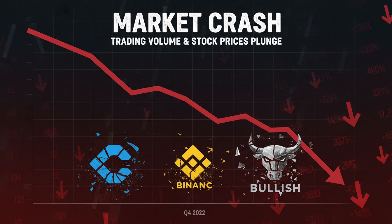 3개월 새 90% 증발…암호화폐 거래소 ‘거래량·주가’ 동반 추락