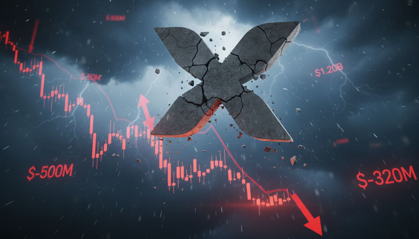 4,600만 달러 롱 청산… XRP, 하루 만에 -17% ‘패닉셀’