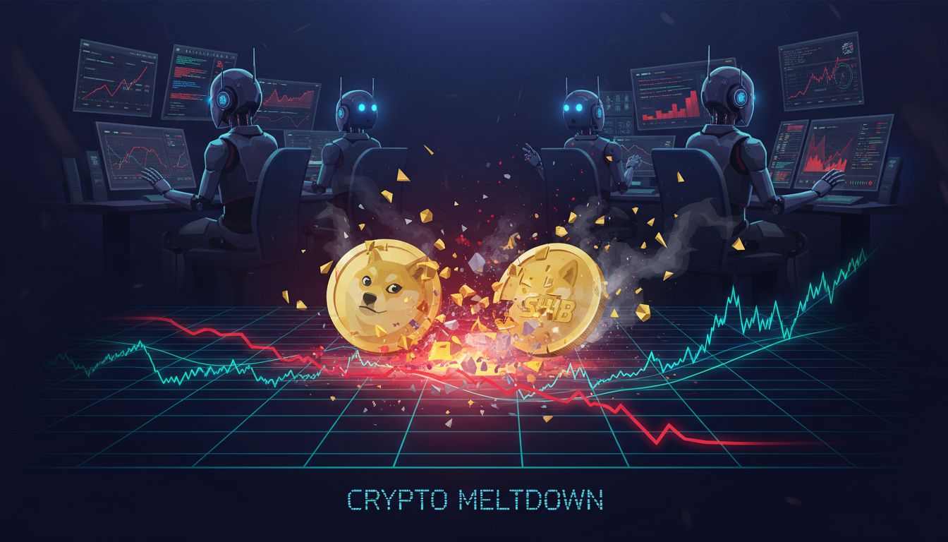 400억 달러 밈코인 시총 ‘붕괴’… DOGE·SHIB, 0원 될까