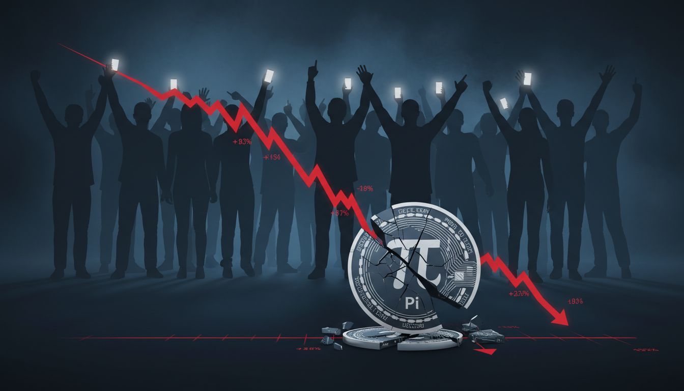 –94.8% 추락… 파이코인, ‘최저가 경신’ 속 커뮤니티는 낙관론