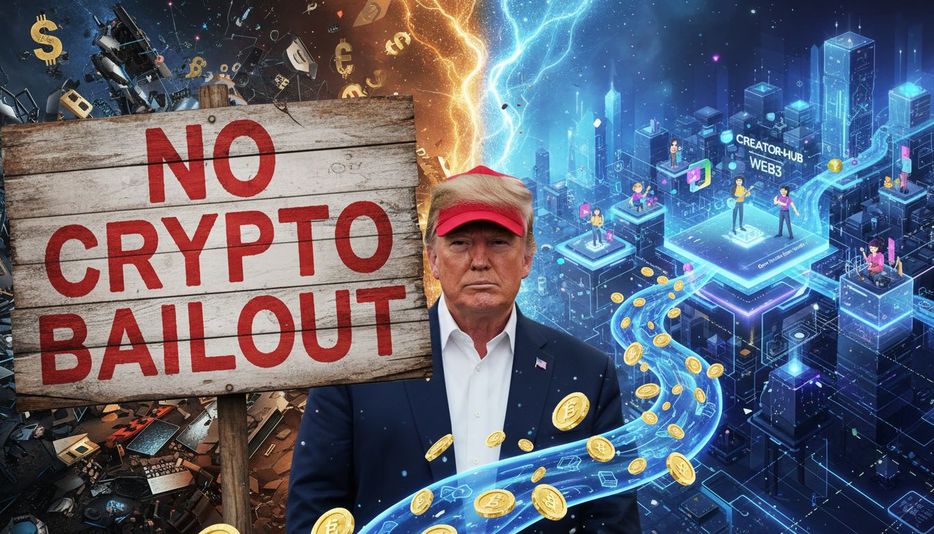 1,246조 원 ‘크리에이터 코인’ 부상… 트럼프 대통령, 암호화폐 구제 불가 선언