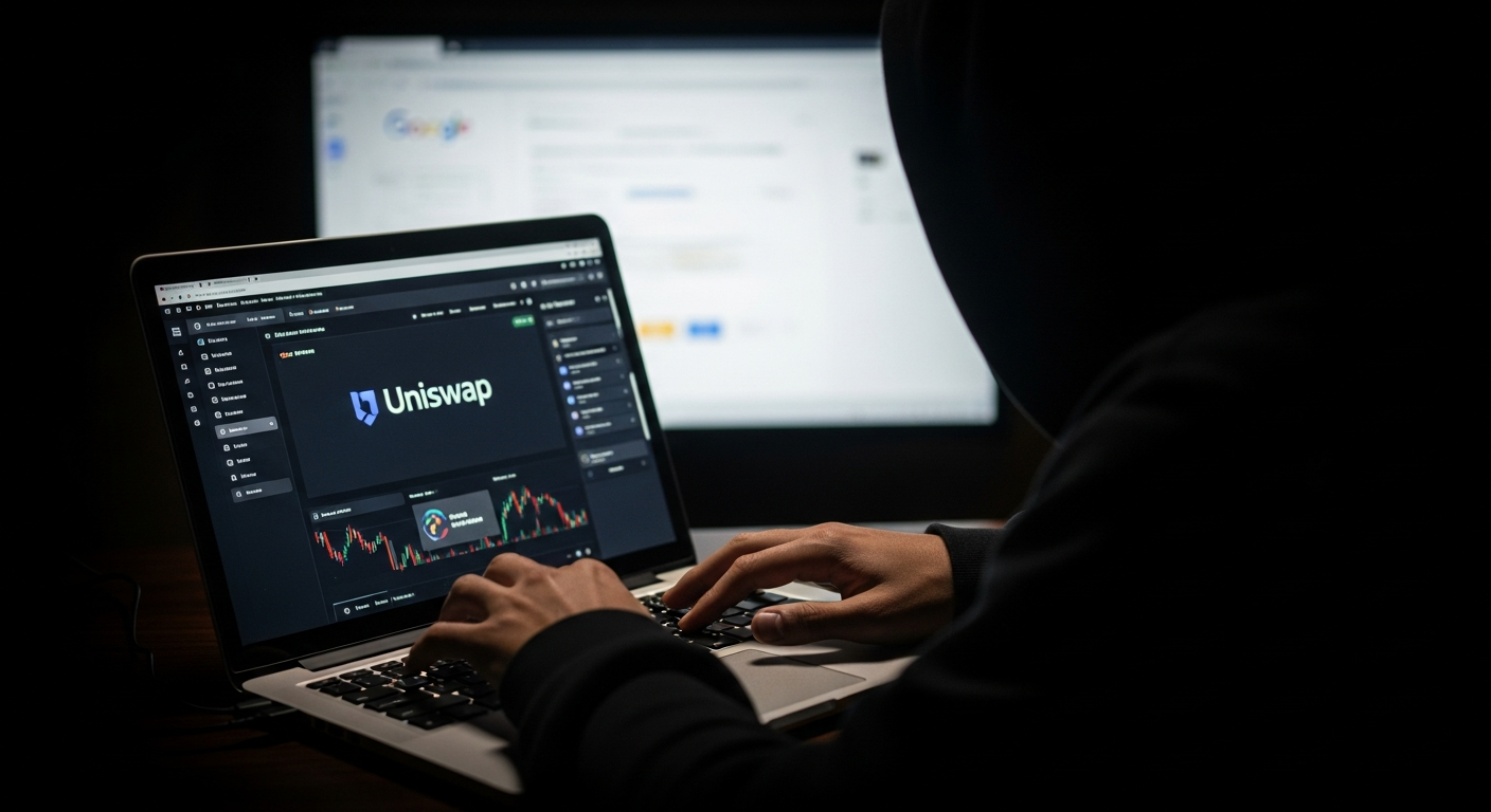 3억7,030만 달러 털린 1월… ‘가짜 유니스왑’ 검색 피싱, 수년째 계속된다