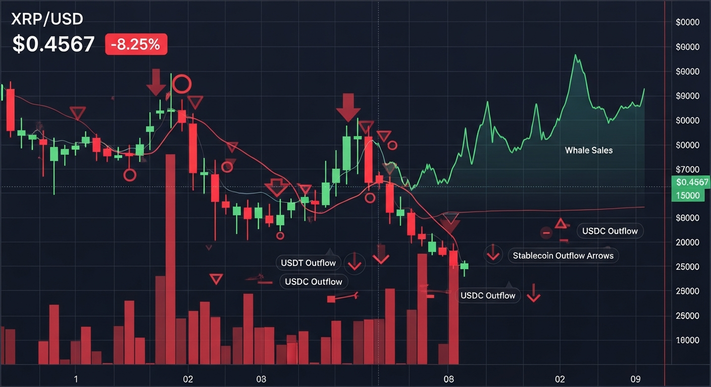 22% 급락한 XRP…’실현가격 붕괴’ 직전, 2022년 폭락 재현되나